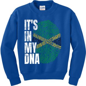 It's In My Dna Jamaican Flag Jamaica Boy Girl Gift Kids Sweatshirt