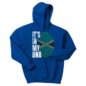 It's In My Dna Jamaican Flag Jamaica Boy Girl Gift Kids Hoodie