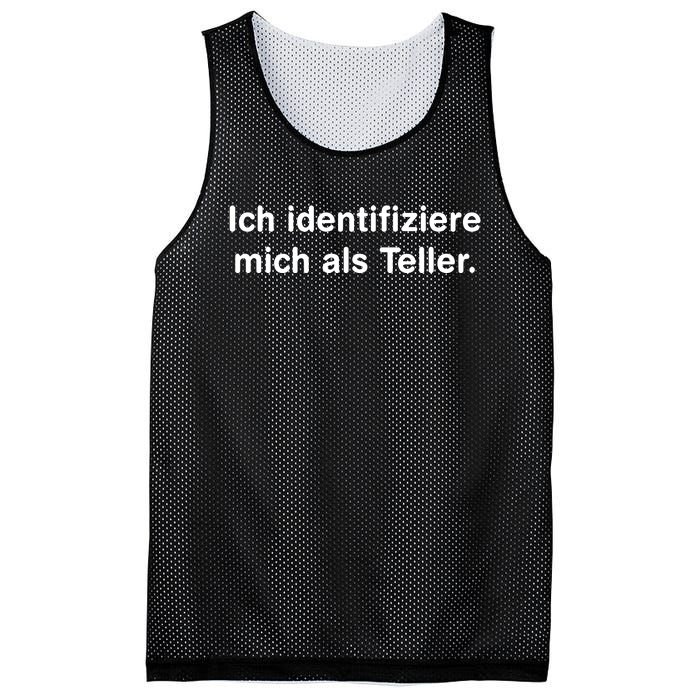 Ich Identifiziere Mich Als Teller Mesh Reversible Basketball Jersey Tank