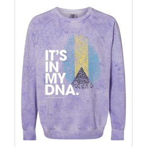 Its In My Dna Bahamas Flag Gift Bahamian Roots Gift Colorblast Crewneck Sweatshirt