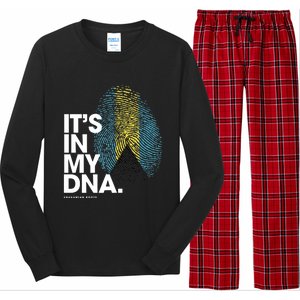 Its In My Dna Bahamas Flag Gift Bahamian Roots Gift Long Sleeve Pajama Set