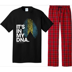 Its In My Dna Bahamas Flag Gift Bahamian Roots Gift Pajama Set