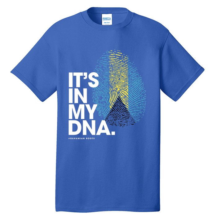 Its In My Dna Bahamas Flag Gift Bahamian Roots Gift Tall T-Shirt