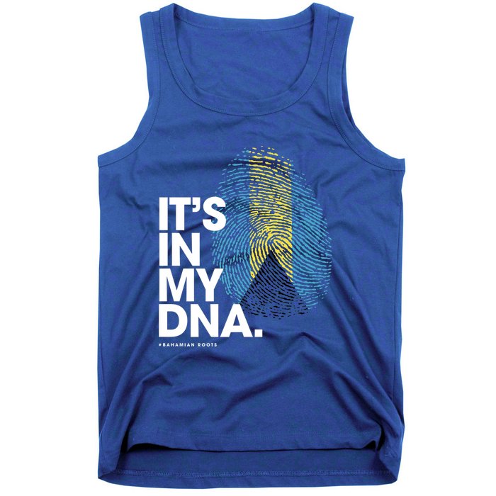 Its In My Dna Bahamas Flag Gift Bahamian Roots Gift Tank Top