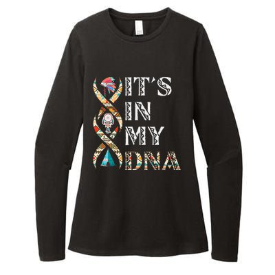 Its In My DNA Native American Womens CVC Long Sleeve Shirt