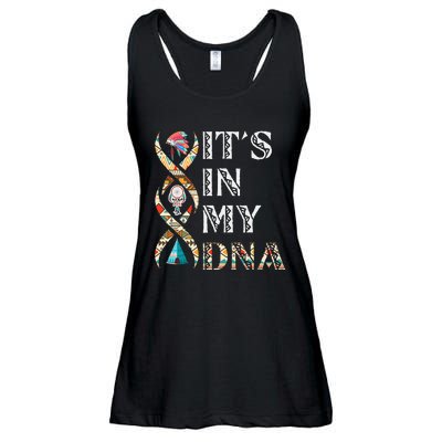 Its In My DNA Native American Ladies Essential Flowy Tank