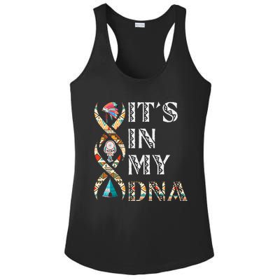 Its In My DNA Native American Ladies PosiCharge Competitor Racerback Tank