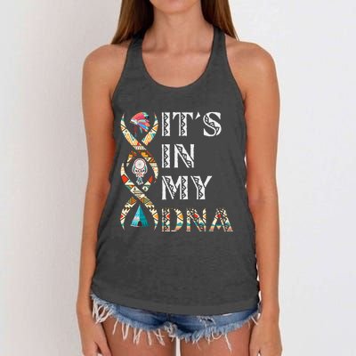 Its In My DNA Native American Women's Knotted Racerback Tank