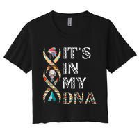 Its In My DNA Native American Women's Crop Top Tee