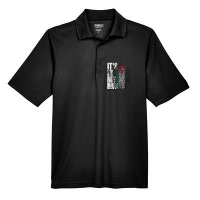 It In My Dna Palestinian Arabic Gifts Palestine Flag Men's Origin Performance Pique Polo