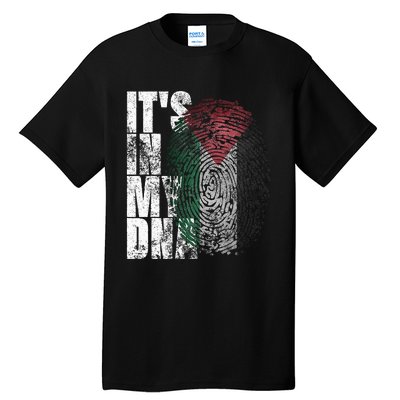 It In My Dna Palestinian Arabic Gifts Palestine Flag Tall T-Shirt