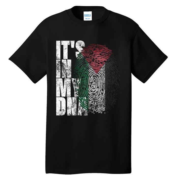 It In My Dna Palestinian Arabic Gifts Palestine Flag Tall T-Shirt