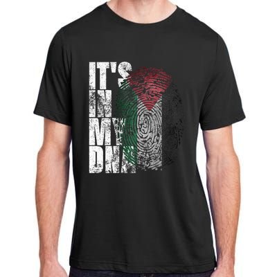 It In My Dna Palestinian Arabic Gifts Palestine Flag Adult ChromaSoft Performance T-Shirt