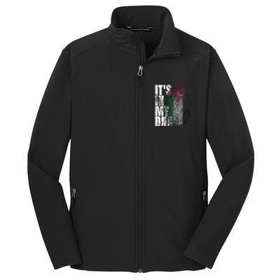 It In My Dna Palestinian Arabic Gifts Palestine Flag Core Soft Shell Jacket