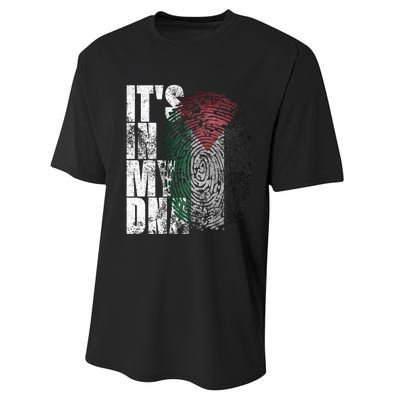 It In My Dna Palestinian Arabic Gifts Palestine Flag Performance Sprint T-Shirt