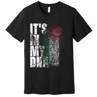 It In My Dna Palestinian Arabic Gifts Palestine Flag Premium T-Shirt