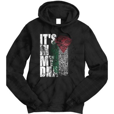 It In My Dna Palestinian Arabic Gifts Palestine Flag Tie Dye Hoodie