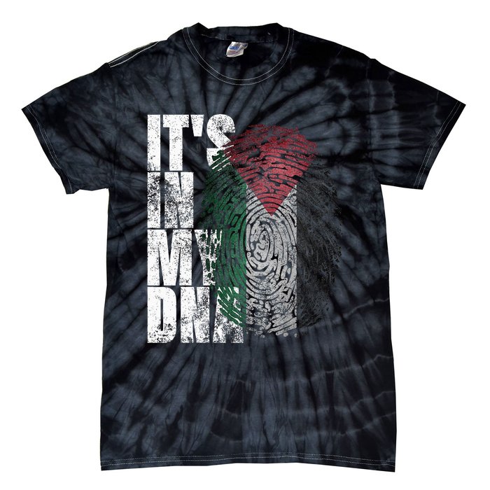 It In My Dna Palestinian Arabic Gifts Palestine Flag Tie-Dye T-Shirt