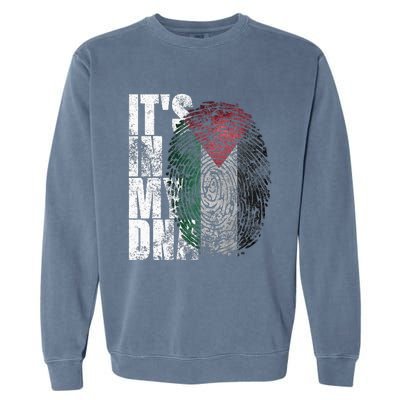 It In My Dna Palestinian Arabic Gifts Palestine Flag Garment-Dyed Sweatshirt