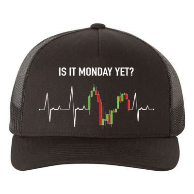 Is It Monday Yet Investor Day Trading Stock Market Trader Gift Yupoong Adult 5-Panel Trucker Hat