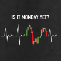 Is It Monday Yet Investor Day Trading Stock Market Trader Gift 25L Jumbo Tote