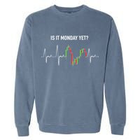 Is It Monday Yet Investor Day Trading Stock Market Trader Gift Garment-Dyed Sweatshirt