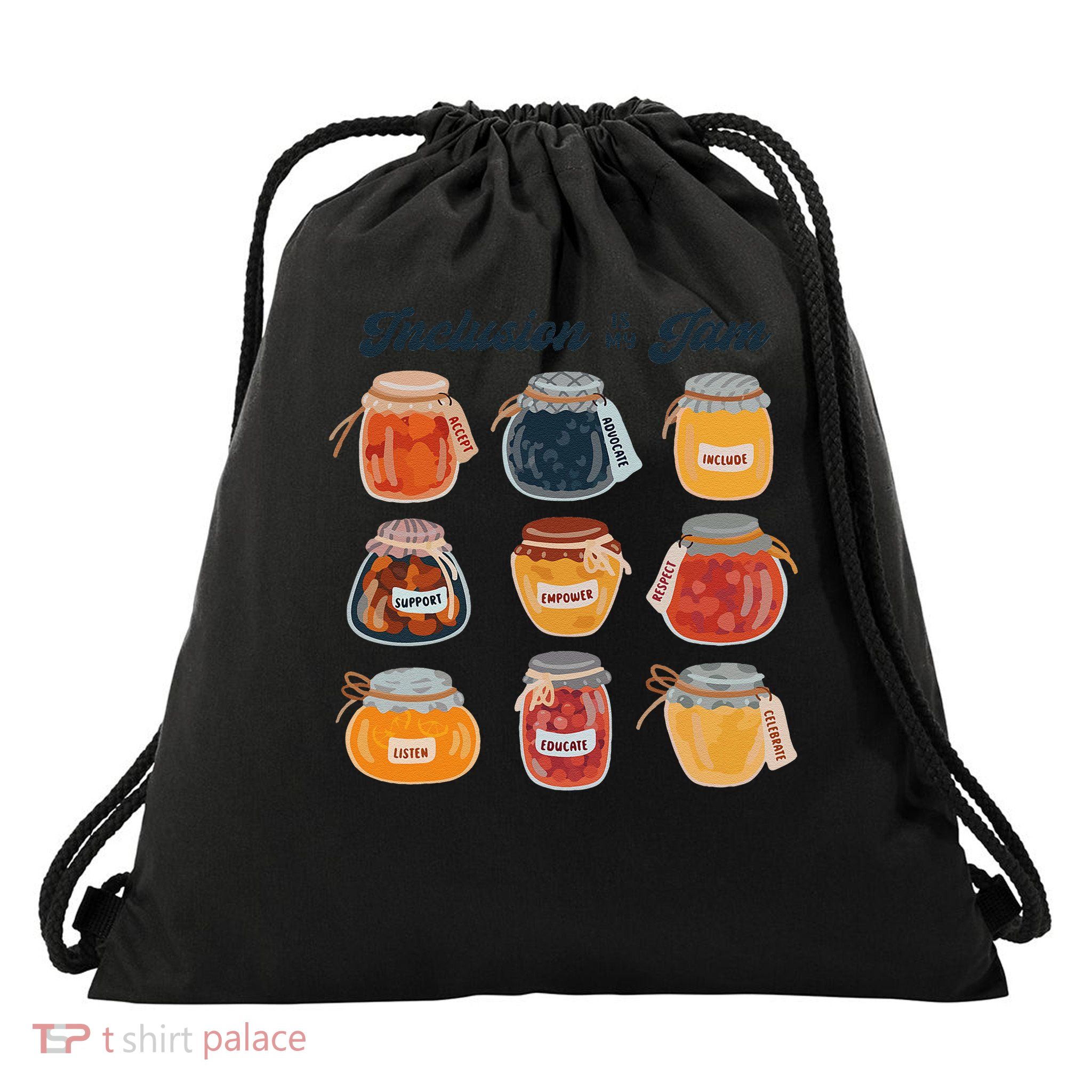 Inclusion Is My Jam SPED Teacher Autism Awareness Drawstring Bag