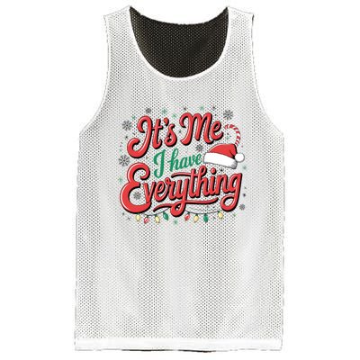 It Is Me I Have Everything Christmas Holiday Santa Claus Mesh Reversible Basketball Jersey Tank