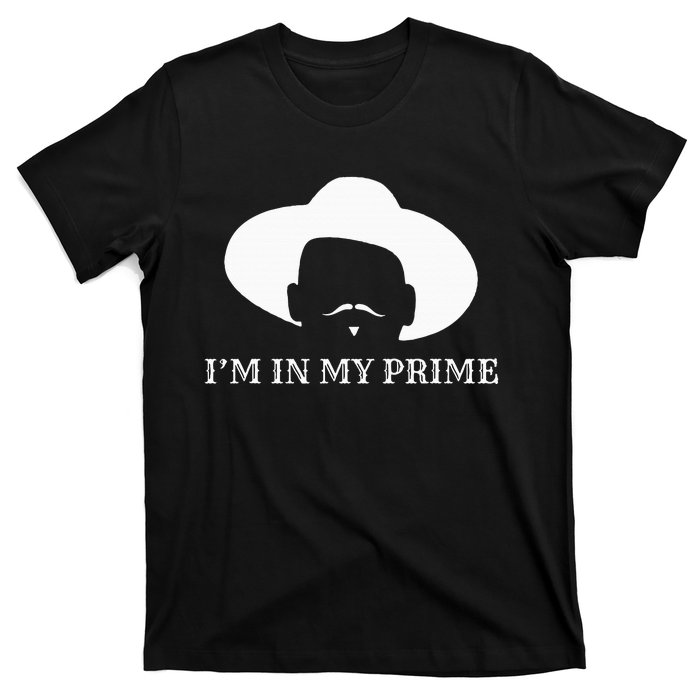 IM In My Prime Western Doc Holliday Cow Outlaw Mustache T-Shirt