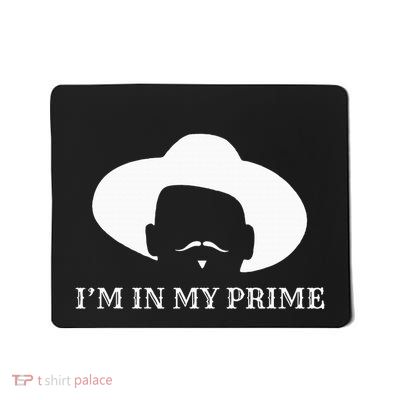 IM In My Prime Western Doc Holliday Cow Outlaw Mustache Mousepad