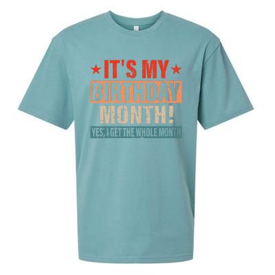 It Is My Birthday Yes The Whole Month Birthday Sueded Cloud Jersey T-Shirt