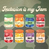 Inclusion Is My Jam Legacy Tie Dye Trucker Hat