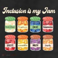 Inclusion Is My Jam 7 Panel Mesh Trucker Snapback Hat