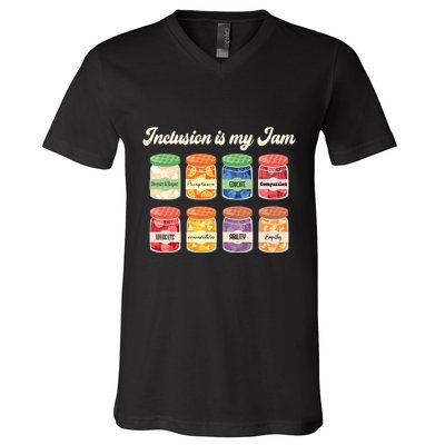 Inclusion Is My Jam V-Neck T-Shirt