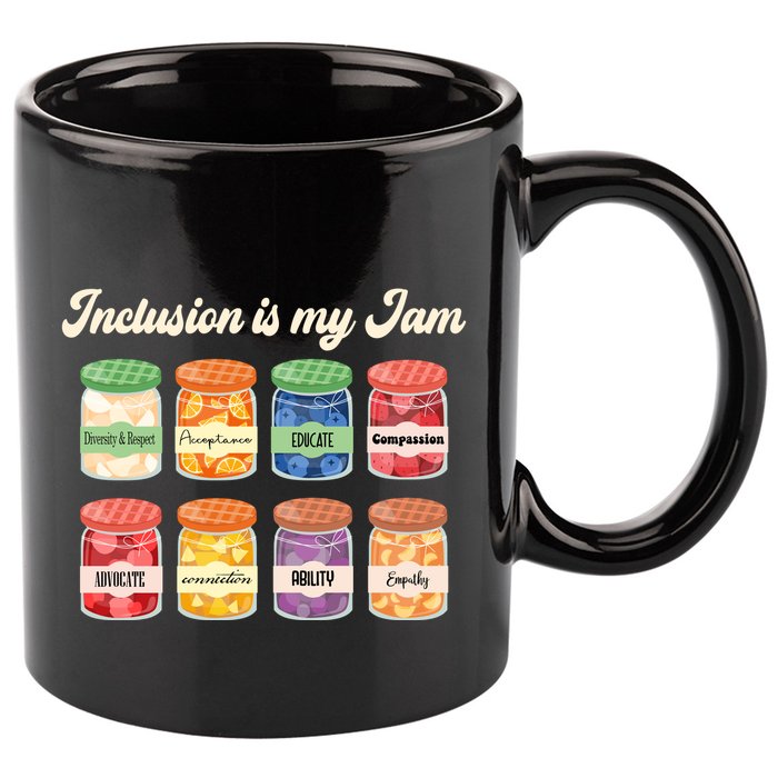 Inclusion Is My Jam 11oz C Handle Ceramic Mug