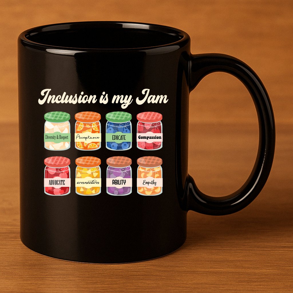 Inclusion Is My Jam 11oz C Handle Ceramic Mug
