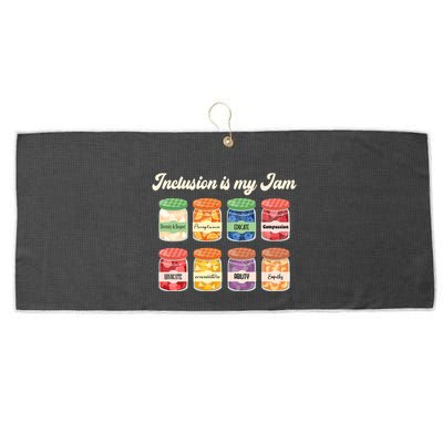 Inclusion Is My Jam Large Microfiber Waffle Golf Towel