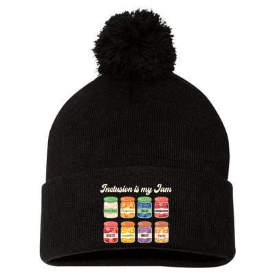 Inclusion Is My Jam Pom Pom 12in Knit Beanie
