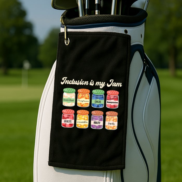 Inclusion Is My Jam Golf Towel