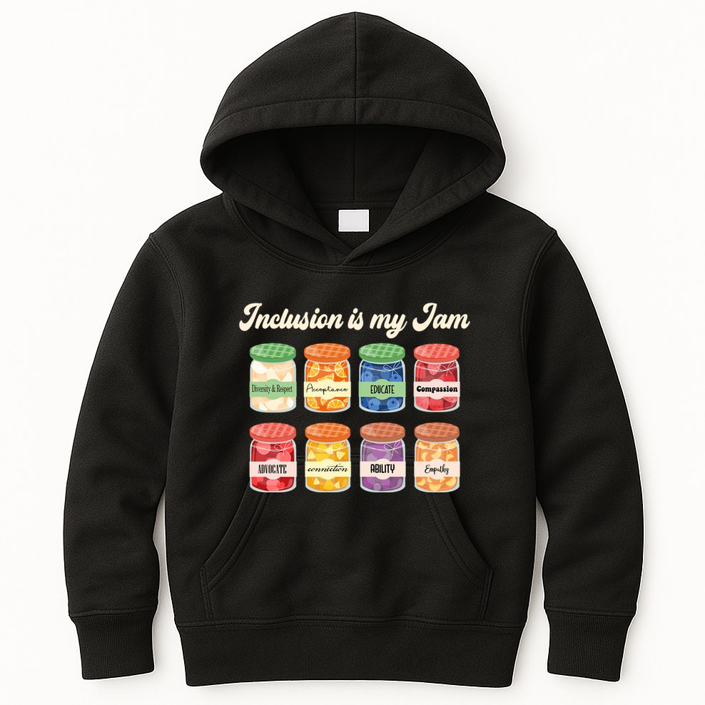 Inclusion Is My Jam Kids Hoodie