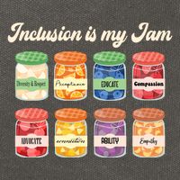Inclusion Is My Jam Cotton Canvas Backpack