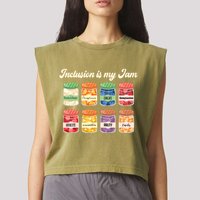 Inclusion Is My Jam Garment-Dyed Women's Muscle Tee