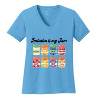 Inclusion Is My Jam Women's V-Neck T-Shirt