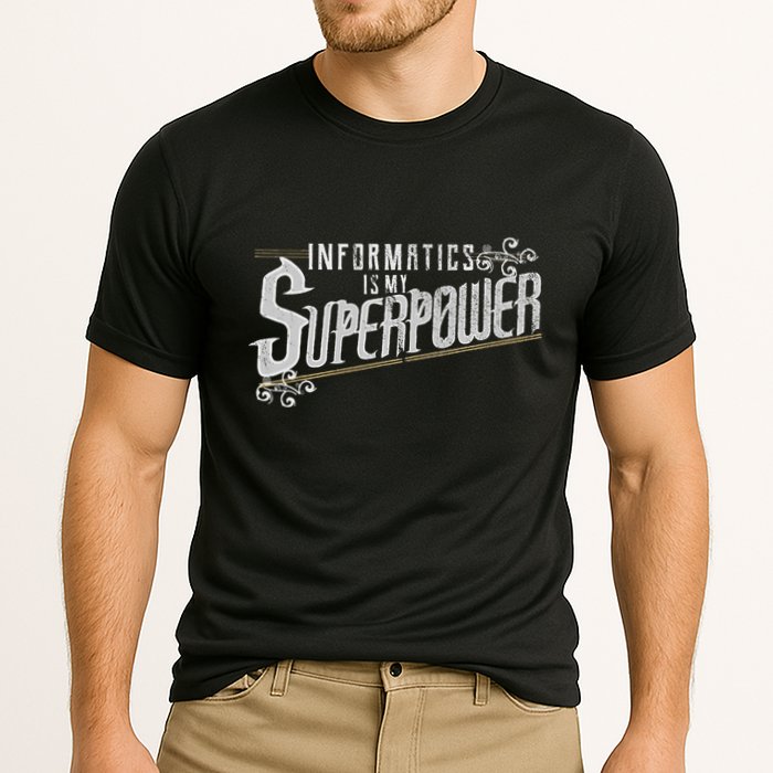 Informatics Is My Superpower Health Informatics Gift Performance Shirt