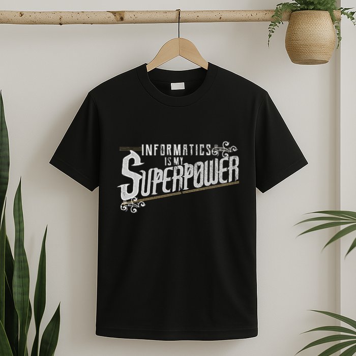 Informatics Is My Superpower Health Informatics Gift T-Shirt