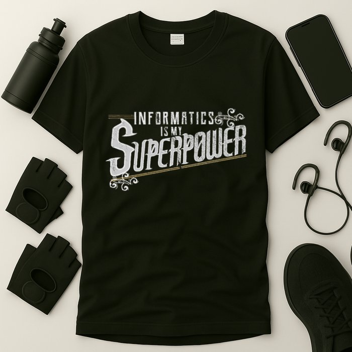 Informatics Is My Superpower Health Informatics Gift T-Shirt