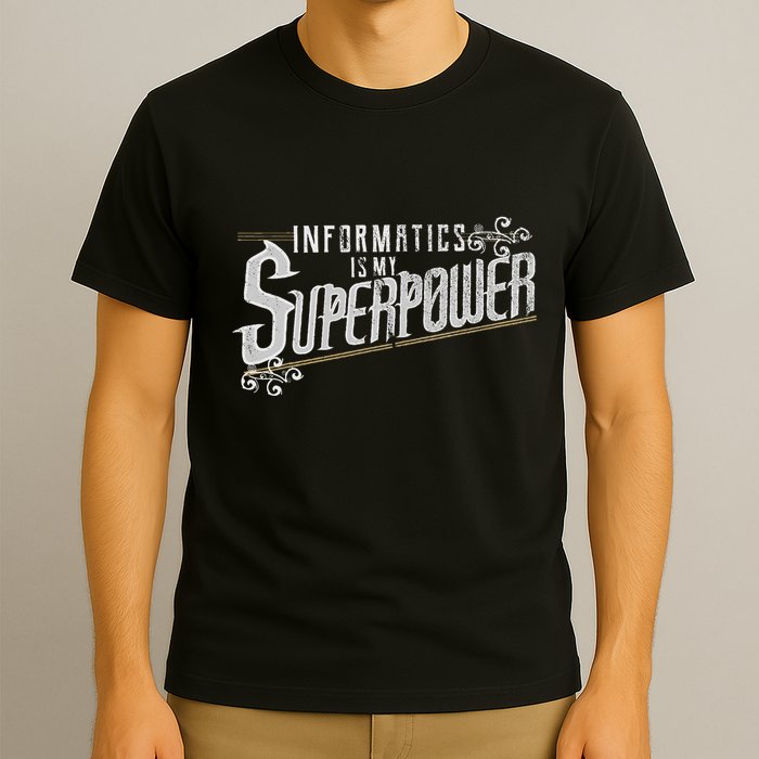 Informatics Is My Superpower Health Informatics Gift T-Shirt