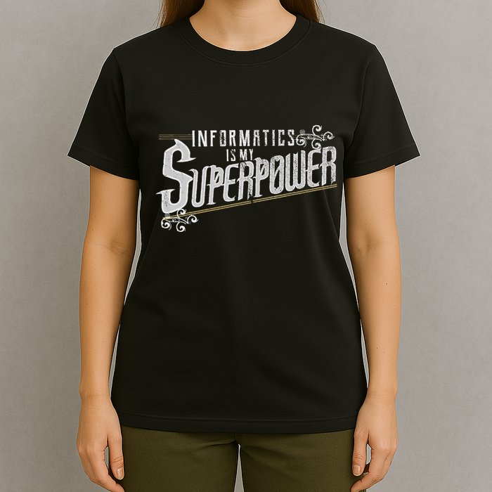 Informatics Is My Superpower Health Informatics Gift T-Shirt
