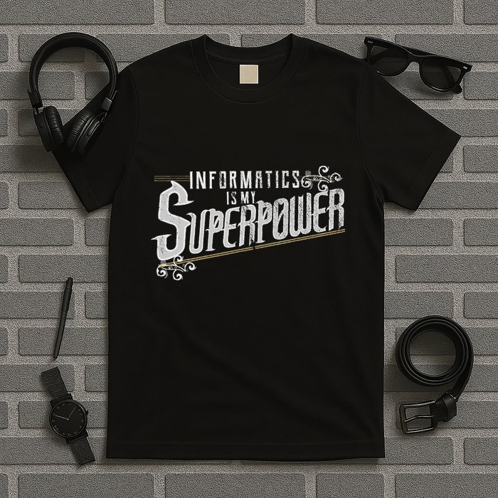 Informatics Is My Superpower Health Informatics Gift T-Shirt