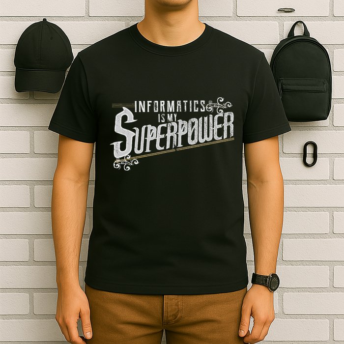 Informatics Is My Superpower Health Informatics Gift T-Shirt